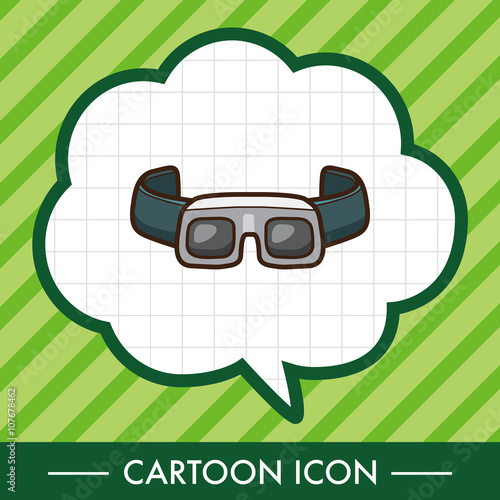 Laboratory goggle  theme elements