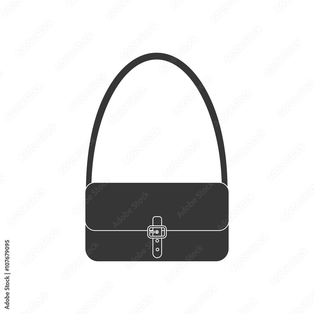 Handbag vector icon Handbag vector icon