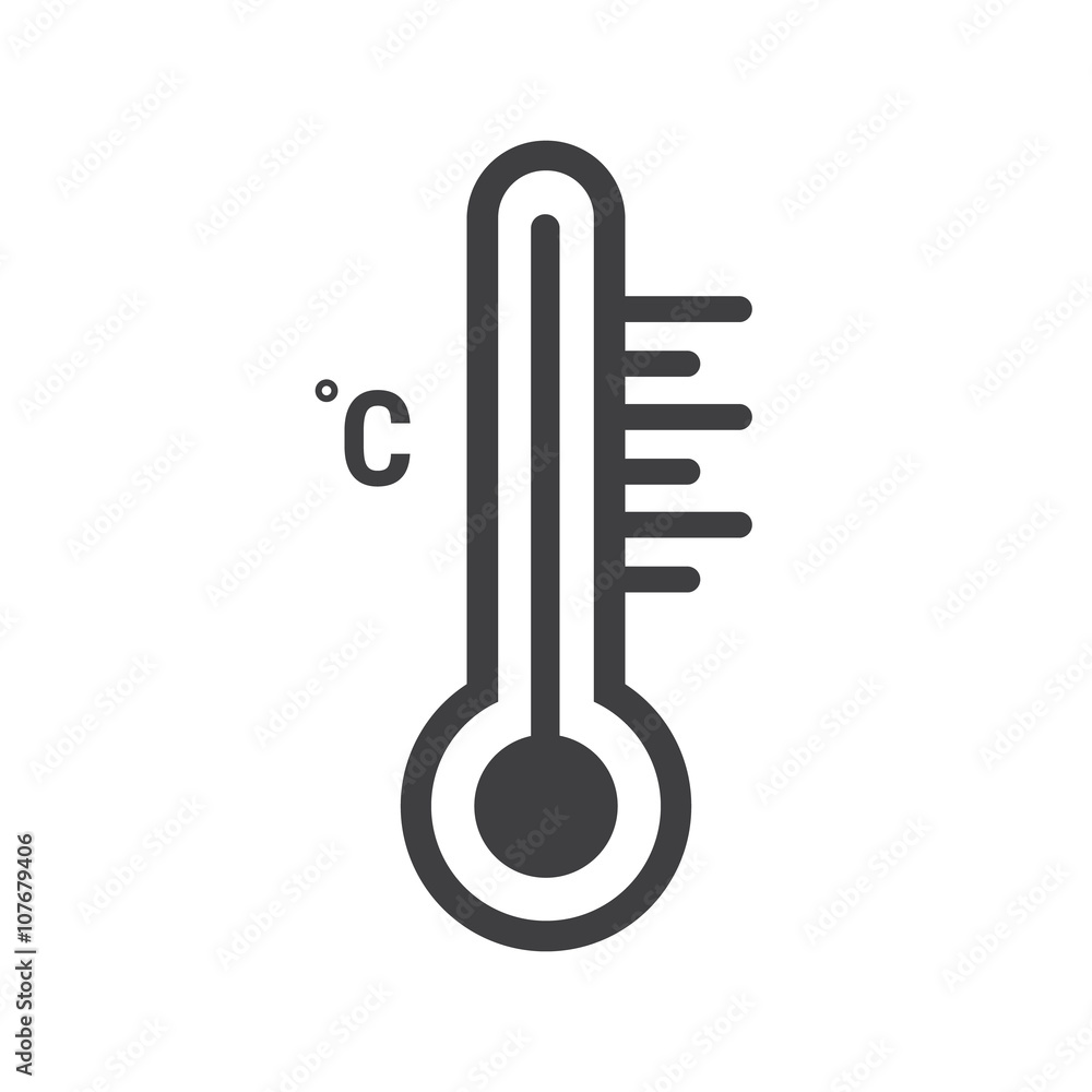 thermometer vector icon