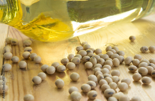 corn vegetable oil on table