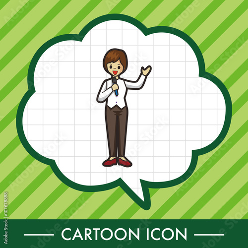 Reporter and photographer theme elements vector,eps