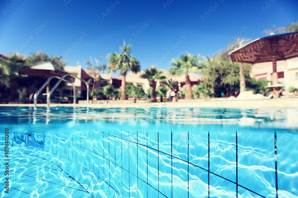 Fototapeta premium Pool Hotel Sun Tropical