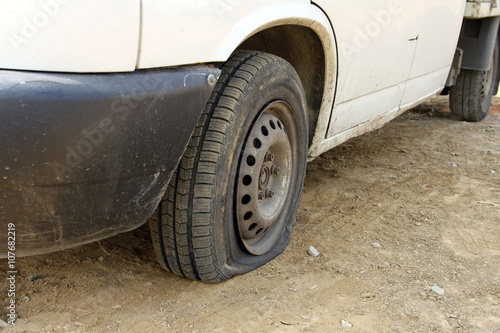 Punctured tires is a frequent defect