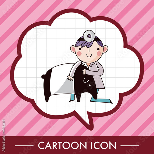 Veterinarian theme elements vector,eps