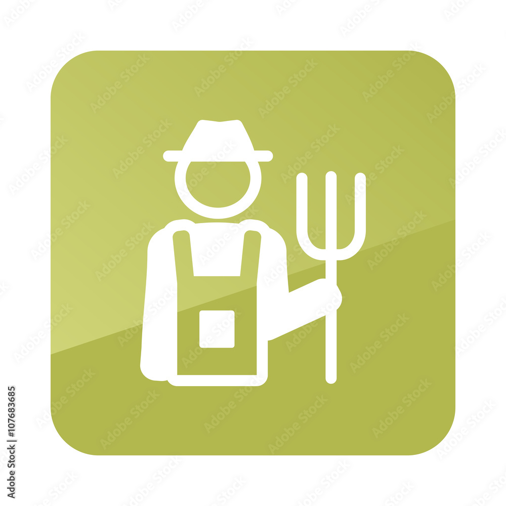 Farmers vector icon. Garden Farmers vector icon. Garden