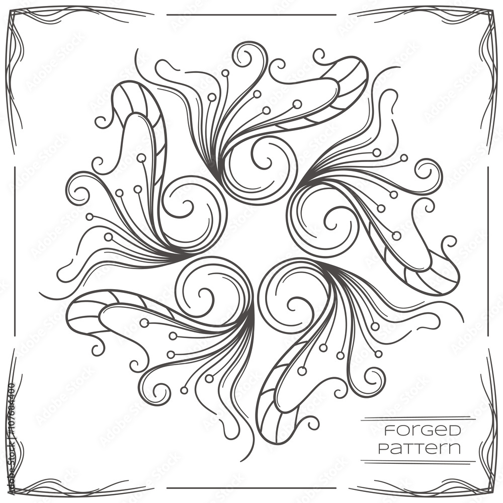 Fototapeta premium Forged Pattern Two
