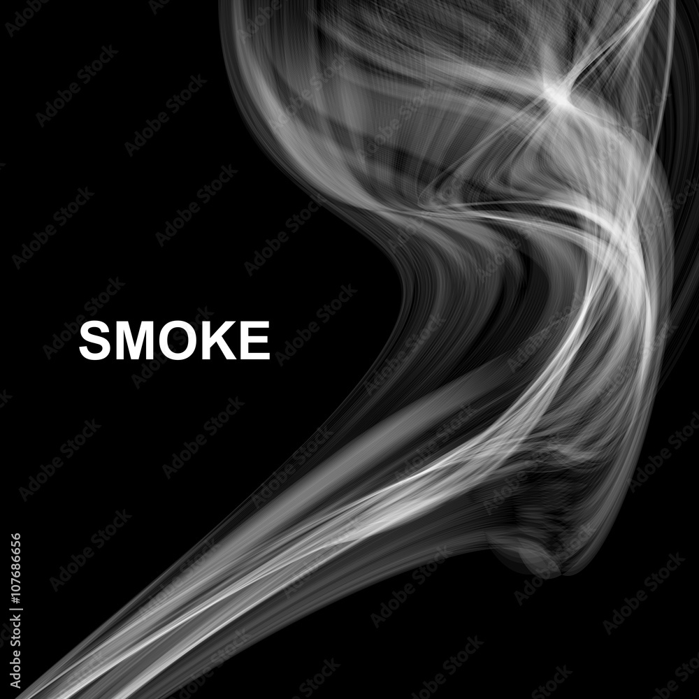 Naklejka premium Vector abstract smoke background.