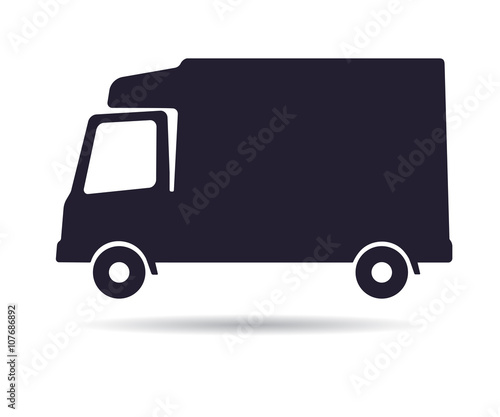 Refrigerator truck icon