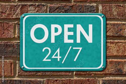 Open 24 / 7 Sign