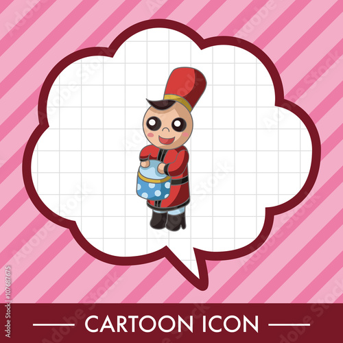 Amusement park doll performer theme elements