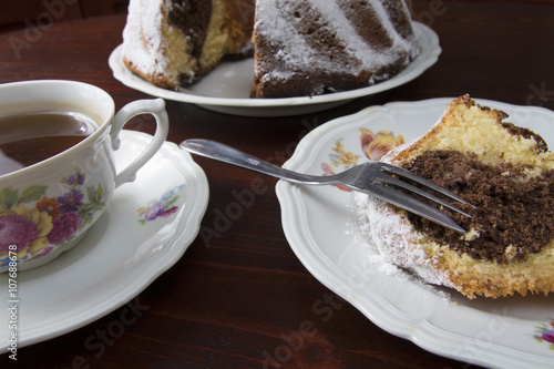 Chocolate marbke cake kuglof dessert sweet food photo