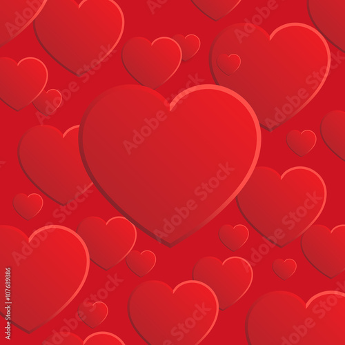 Valentine s Day Hearts - red
