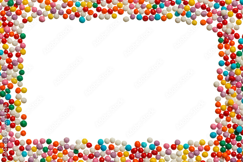 Background from sugar pearls for food decoration