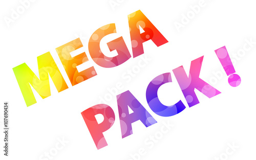 colorful sign MEGA PACK