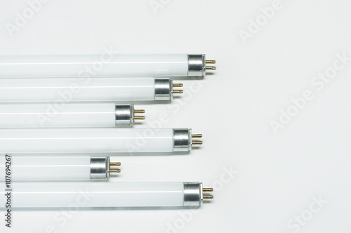 Canvas Print LED fluorescence tube isolated