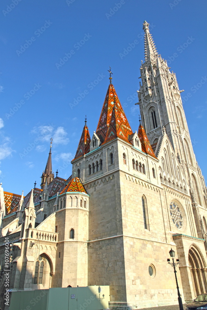 Matthias Church at Buda Castle in Budapest, Hungary