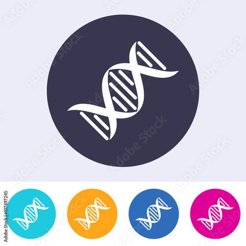 Vector dna molecule icon