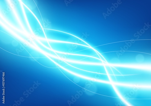 Futuristic light blue line glowing background