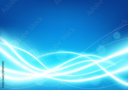 Futuristic light blue line glowing background