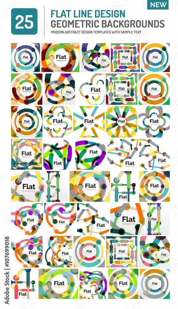 Flat line design background Flat line design background