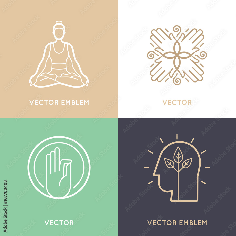 Vector set of abstract logo design templates and symbols Vector set of abstract logo design templates and symbols