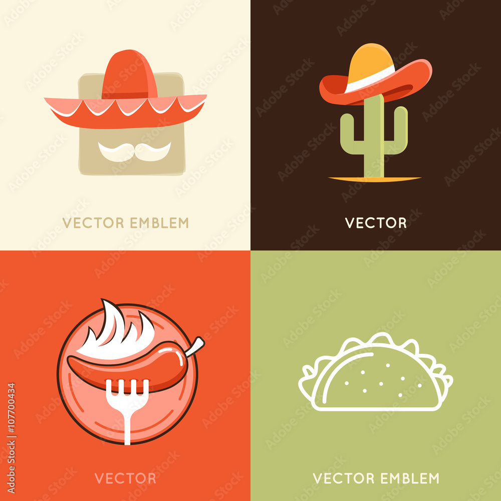 Vector set of abstract logo design templates and badges Vector set of abstract logo design templates and badges