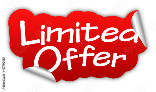 red vector sticker limited offer