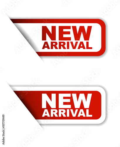 red set vector paper stickers new arrival
