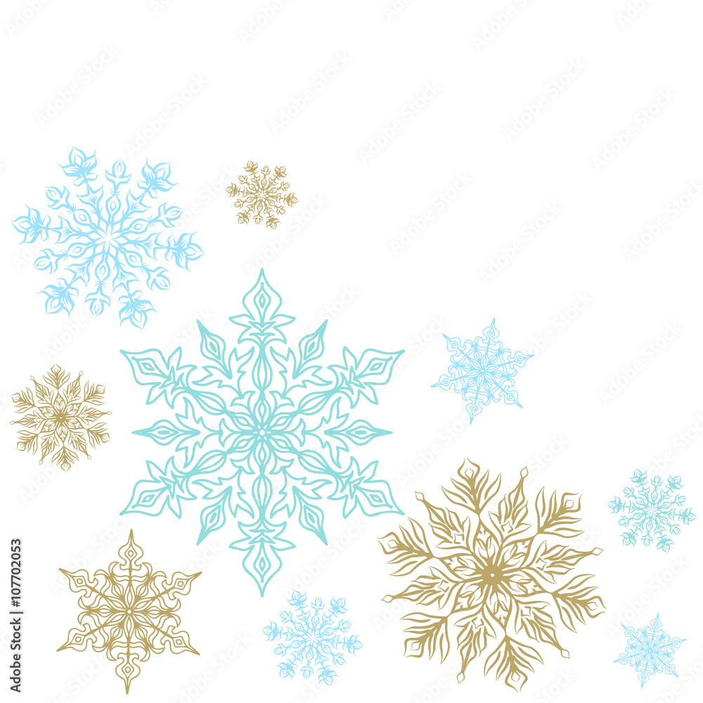 Christmas decoration with snowflakes Christmas decoration with snowflakes