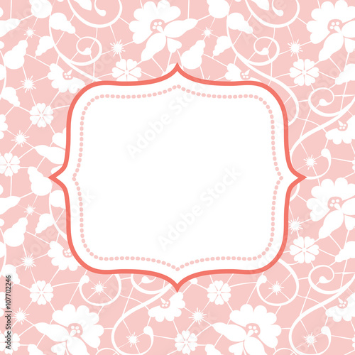 card with lace