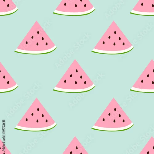 Tapety Arbuz wzór w kolorach retro