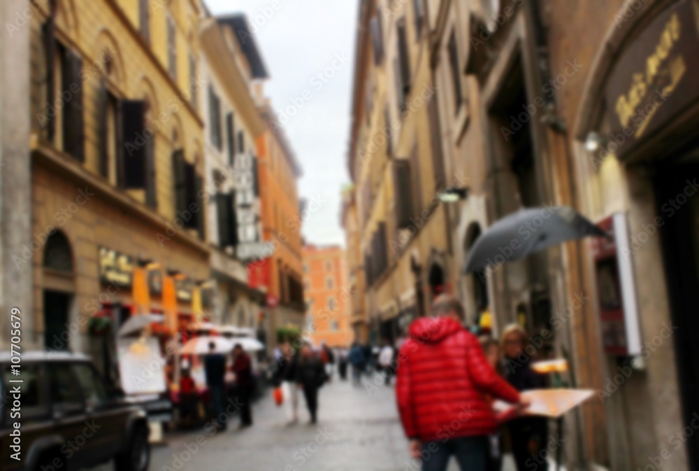Fototapeta premium Amsterdam Holland, blur background