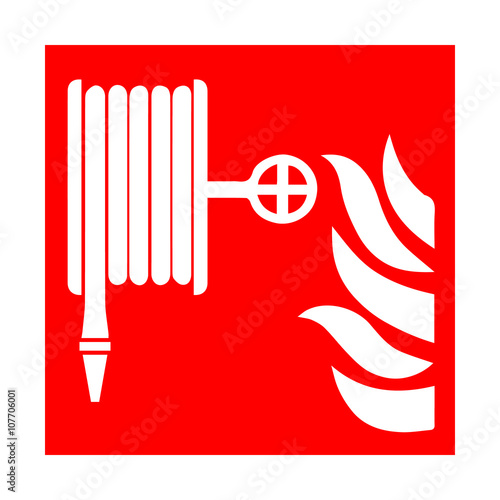 Fire emergency icons. Vector illustration. 