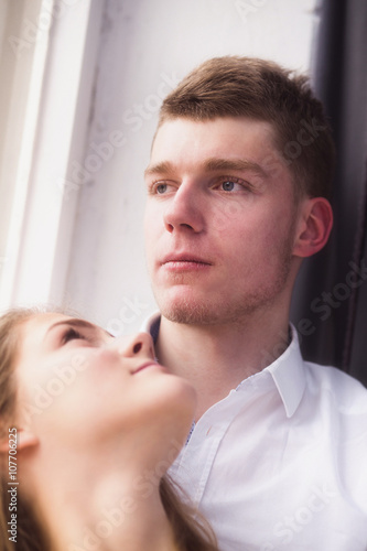 picture of a young couple in love together © ribalka yuli