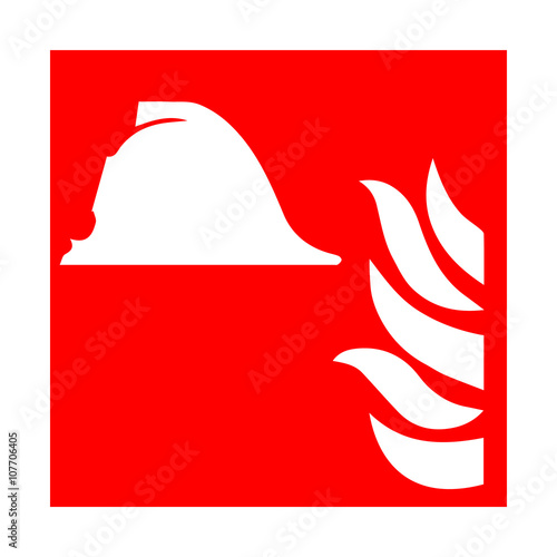 Fire emergency icons. Vector illustration. 