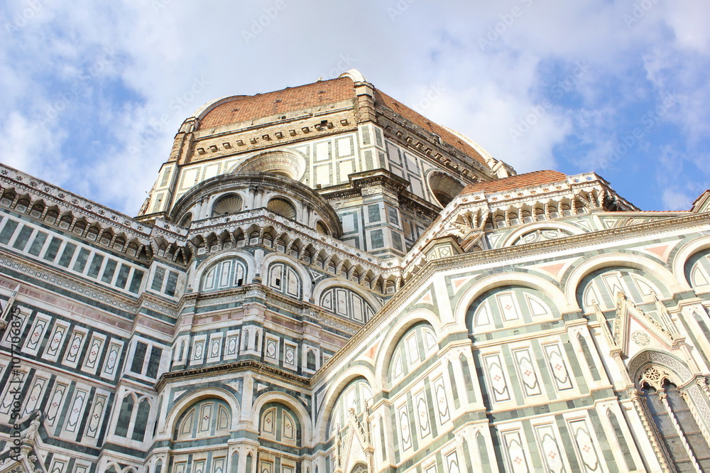 View of Cathedral Santa Maria del Fiore in Florence, Italy