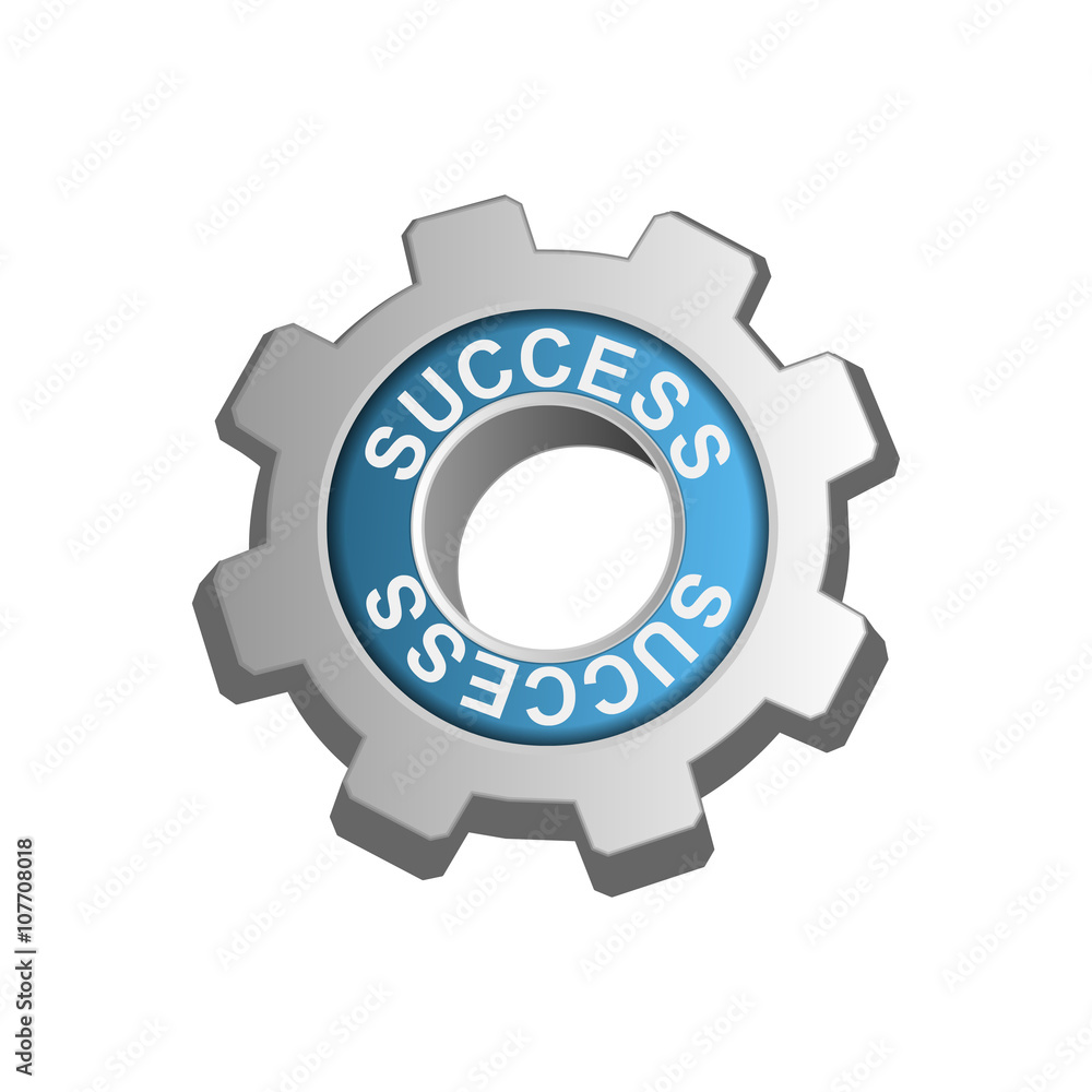 Success on Settings Icon Success on Settings Icon