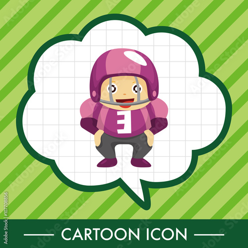 football player theme elements