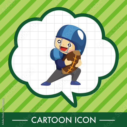 football player theme elements