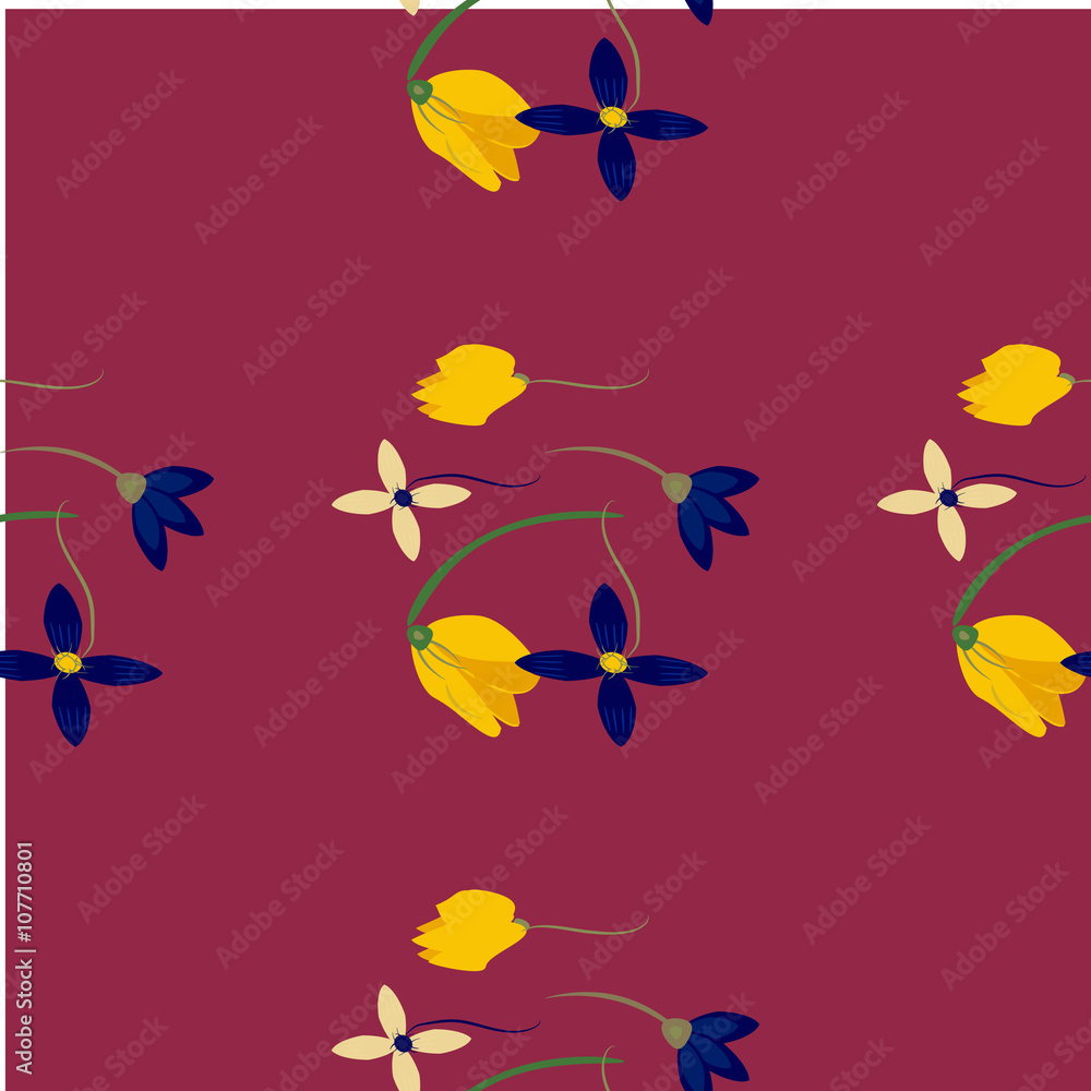 Light floral background in vector. Colorful spring natural cover, print, for web