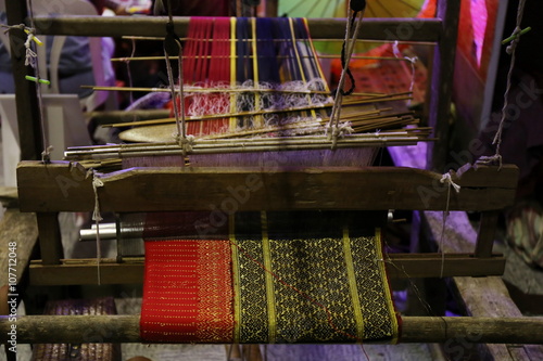 traditional Asia loom detail
