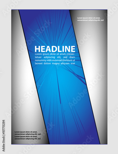 Vector business brochure, flyer, magazine cover 
