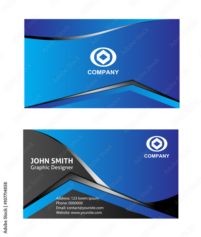 Fototapeta premium business card template 