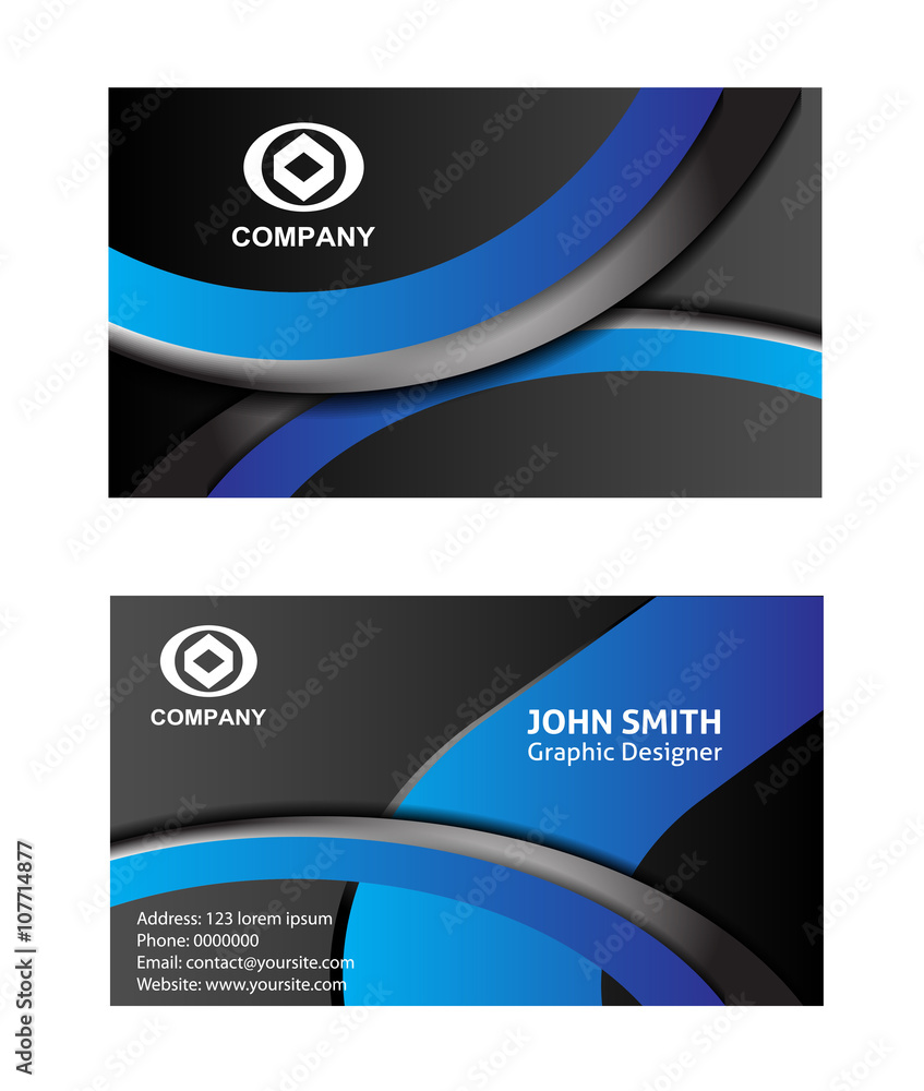 Naklejka premium Name card - Card visit