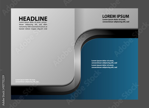 Bi-Fold Corporate Business Store Mock up & Brochure Design
 photo