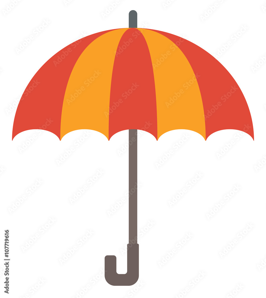 Open classic elegant umbrella