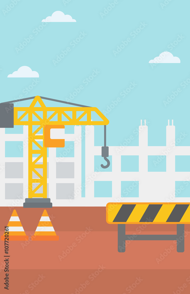 Background of construction site. Background of construction site.
