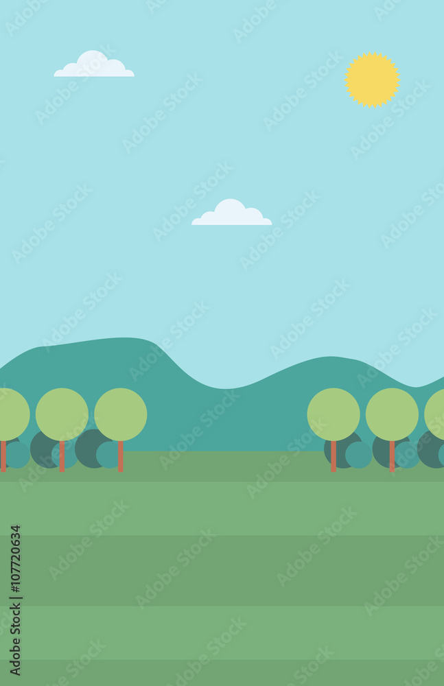 Fototapeta premium Background of mountain landscape.