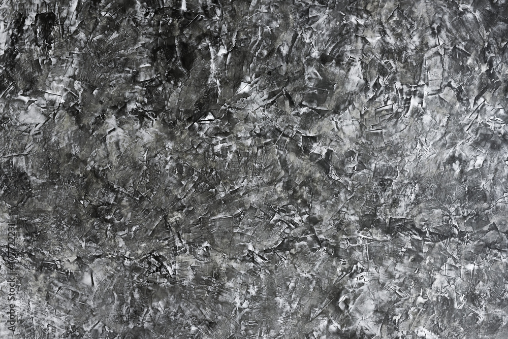 Naklejka premium Abstract grunge painted scratched gray black texture