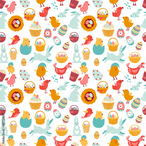 drawing seamless Easter ornament